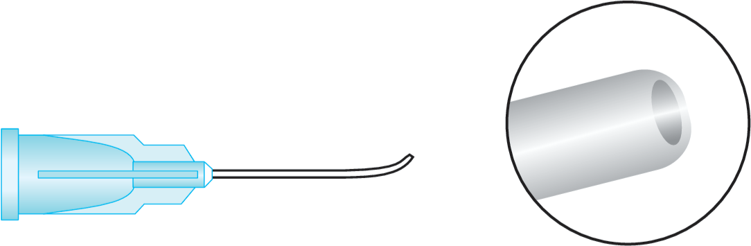 Flattended Anterior Chamber Cannula (Bracken)